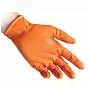 Сверхпрочные  резиновые перчатки, нитриловые, оранж, Reflexx N85-M. 8,4 гр. Толщина  0,2 мм. слайд 2